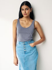 Grey Thick Strap Vest - Image 1 of 7