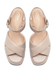 Clarks Natural Suede Ritzy 75 Rae Sandals - Image 5 of 6