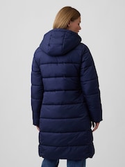 Blau - Gap Relaxed Midi Puffer Coat - Bild 2 von 4