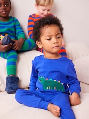 Pisane večbarvne Animal - 3 Pack mehek in prijeten na dotik Pižame (9mths-8yrs) - Slika 4 iz 12