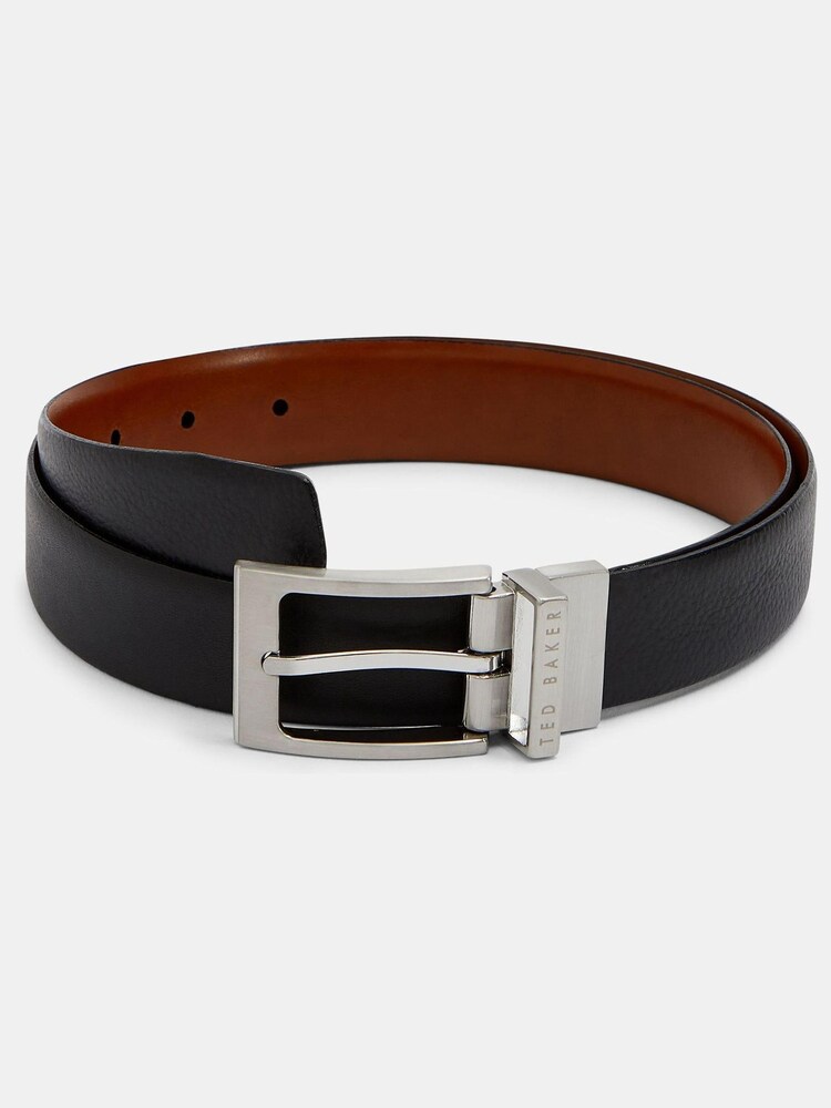 Ted Baker Black Karmer Reversible Leather Belt - Image 1 of 3