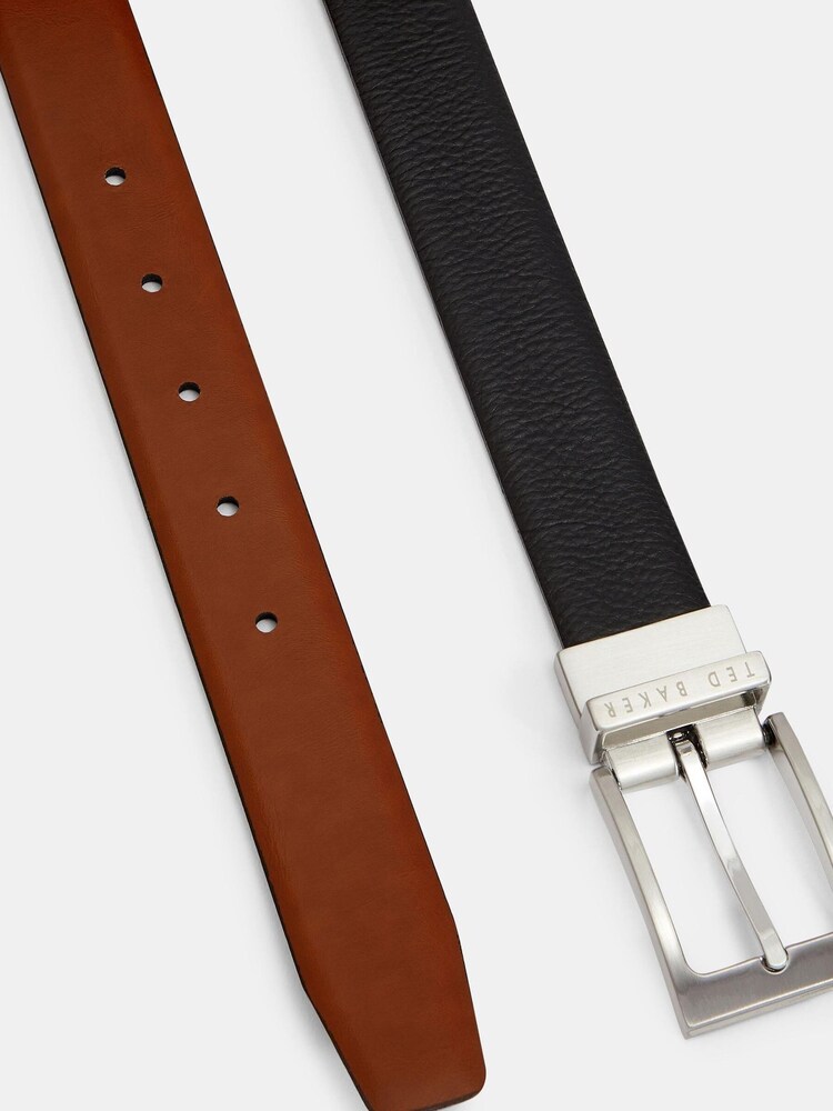 Ted Baker Black Karmer Reversible Leather Belt - Image 2 of 3
