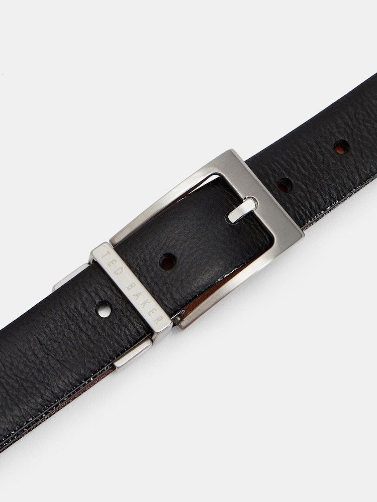 Ted Baker Black Karmer Reversible Leather Belt - Image 3 of 3