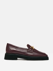Joules Marnie Burgundy Red Chunky Loafers - Image 1 of 5