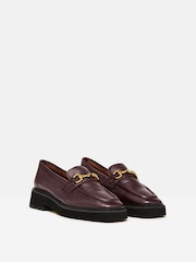 Joules Marnie Burgundy Red Chunky Loafers - Image 2 of 5