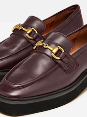 Joules Marnie Burgundy Red Chunky Loafers - Image 4 of 5