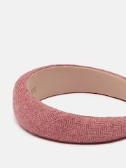 Joules Tessie Pink Tweed Headband - Image 5 of 6