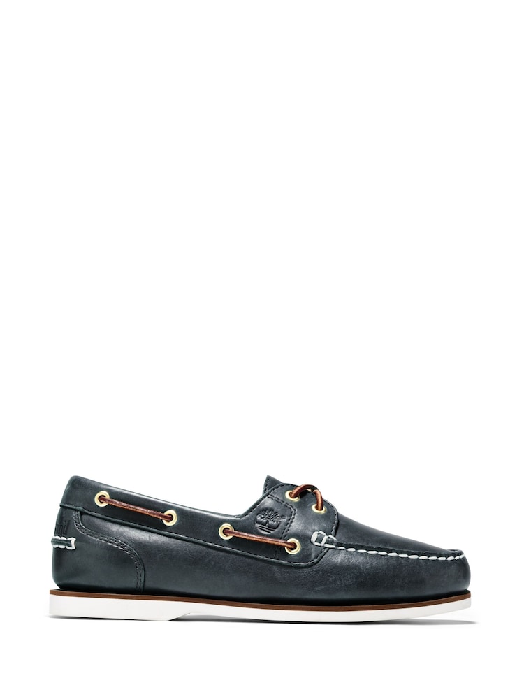 Timberland Blue Classic 2 Eye Boat Shoes - Image 1 of 10