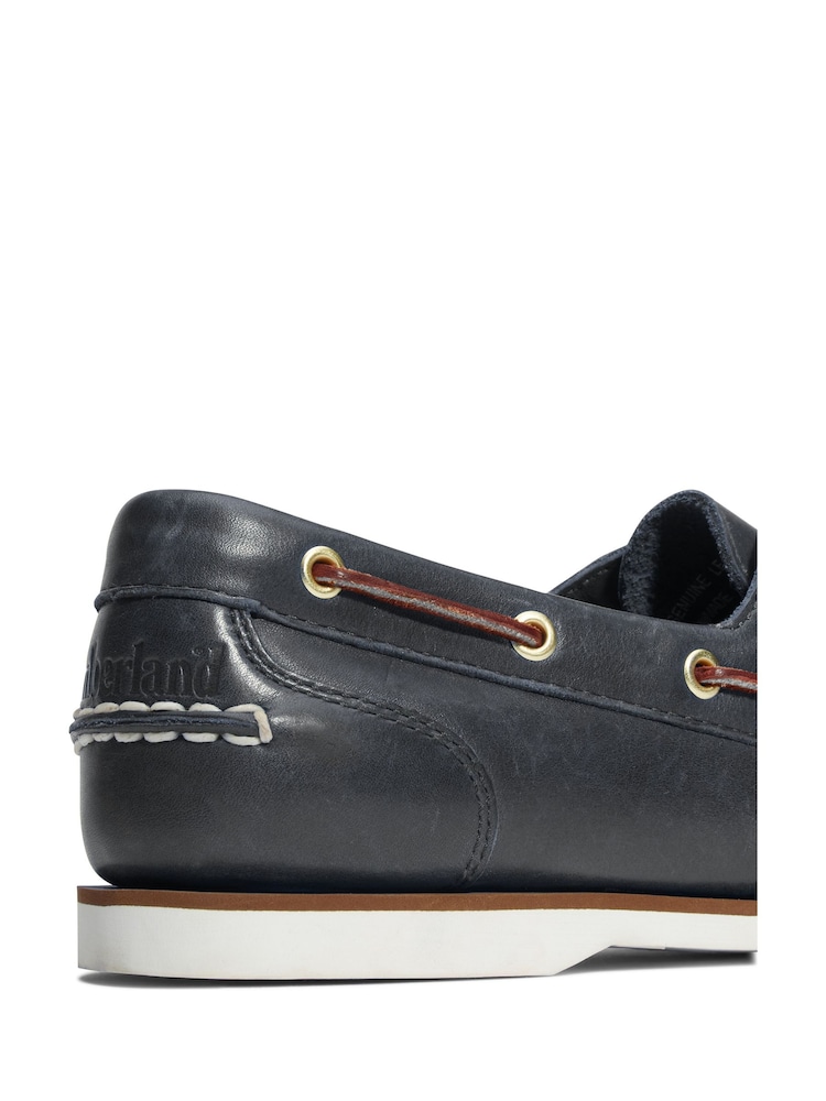Timberland Blue Classic 2 Eye Boat Shoes - Image 10 of 10