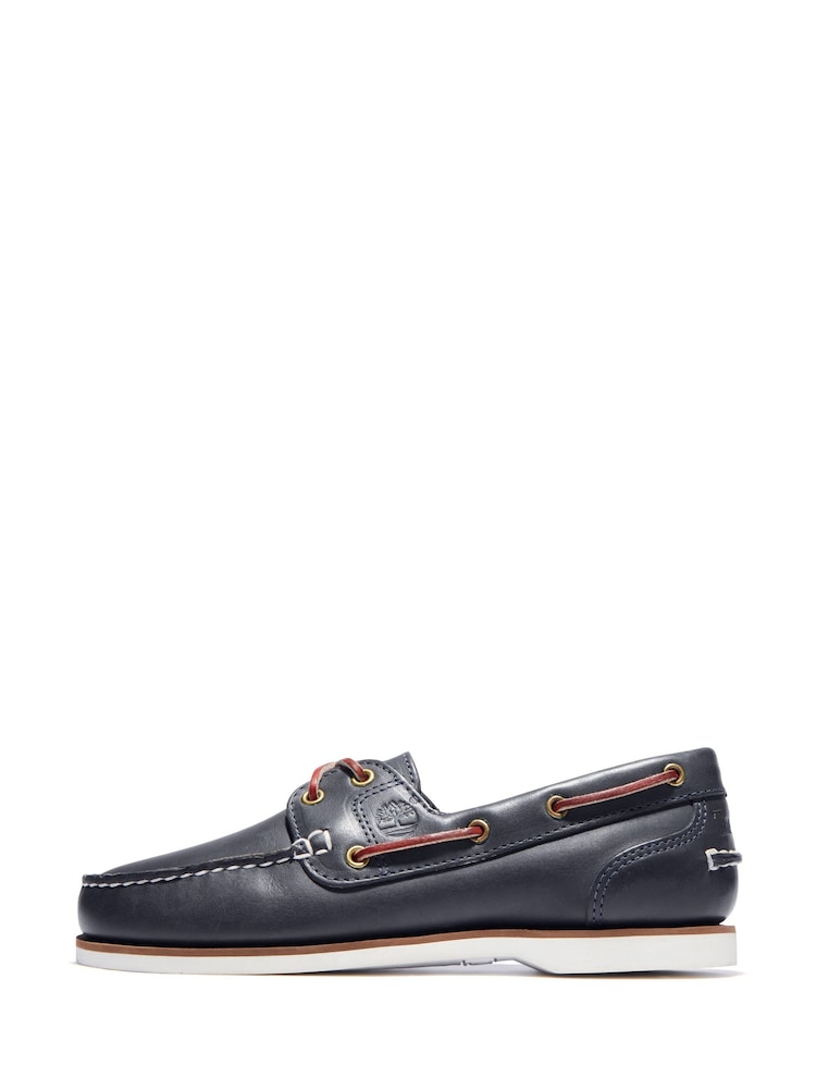 Timberland Blue Classic 2 Eye Boat Shoes - Image 2 of 10