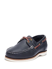 Timberland Blue Classic 2 Eye Boat Shoes - Image 3 of 10