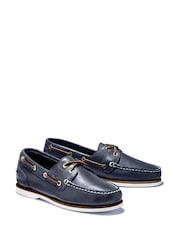 Timberland Blue Classic 2 Eye Boat Shoes - Image 4 of 10