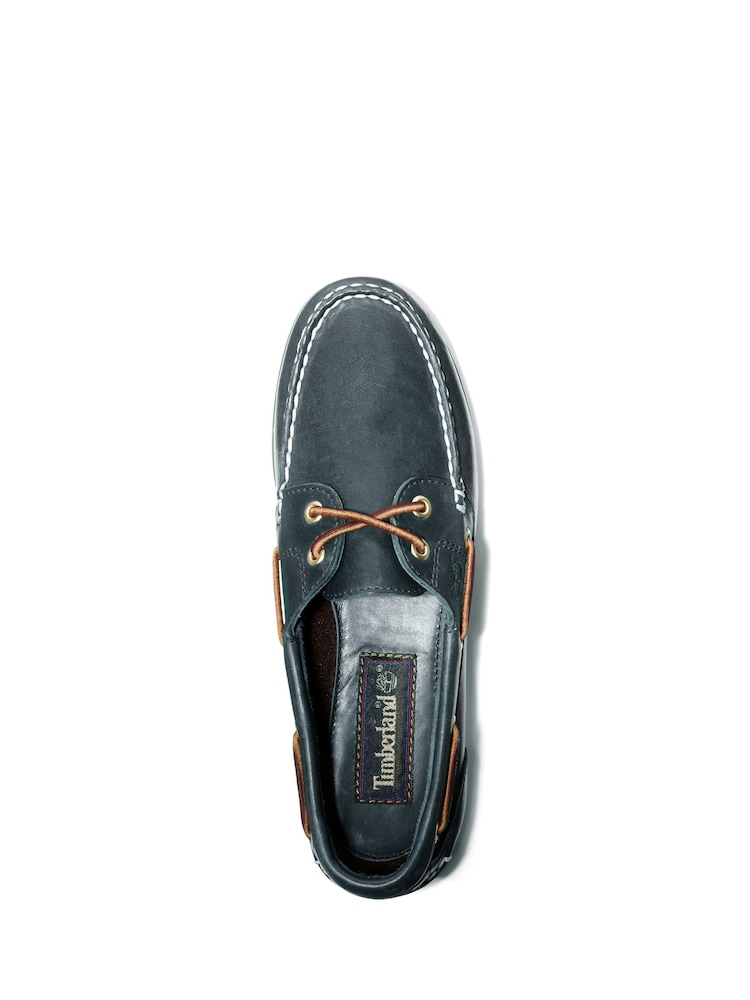 Timberland Blue Classic 2 Eye Boat Shoes - Image 7 of 10