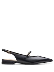 Черный - Ботинки со слигбеком Clarks Leather Sensa 15 - Изображение 1 из 7