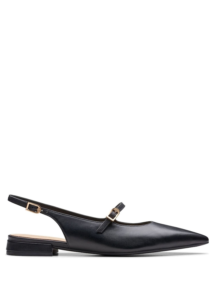 Черный - Ботинки со слигбеком Clarks Leather Sensa 15 - Изображение 1 из 7