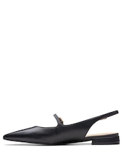 Черный - Ботинки со слигбеком Clarks Leather Sensa 15 - Изображение 2 из 7