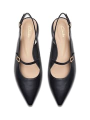 Черный - Ботинки со слигбеком Clarks Leather Sensa 15 - Изображение 7 из 7