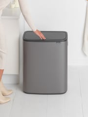 Brabantia Platinum Bo Touch Double 30L Bin - Image 3 of 6