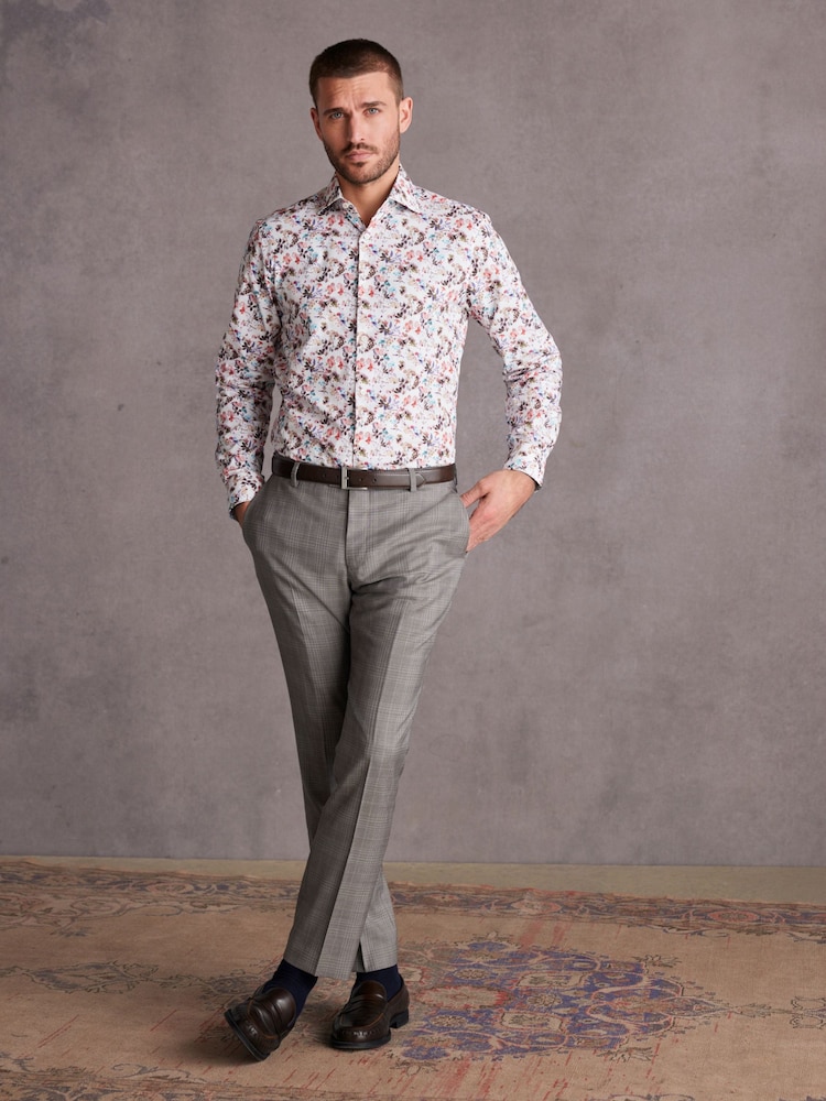 Pink Floral Signature Made With Italian Fabric Printed Shirt - Image 2 of 8