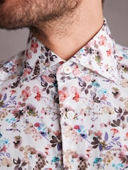 Pink Floral Signature Made With Italian Fabric Printed Shirt - Image 4 of 8