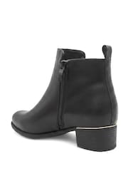 Pavers Black Wide Fit Smart Zip Up Ankle Boots - Image 3 of 6