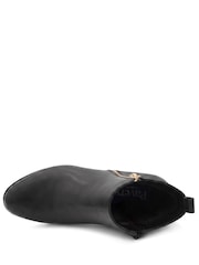 Pavers Black Wide Fit Smart Zip Up Ankle Boots - Image 5 of 6