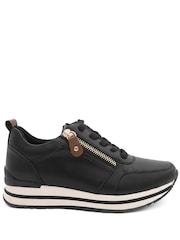 Negru - Pavers Zip-Up Laced Trainers - Imaginea 2 din 6