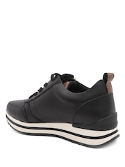 Negru - Pavers Zip-Up Laced Trainers - Imaginea 3 din 6