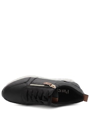 Negru - Pavers Zip-Up Laced Trainers - Imaginea 5 din 6