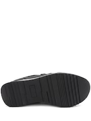Negru - Pavers Zip-Up Laced Trainers - Imaginea 6 din 6