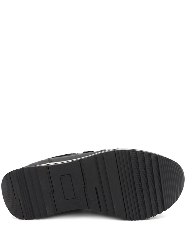 Negru - Pavers Zip-Up Laced Trainers - Imaginea 6 din 6