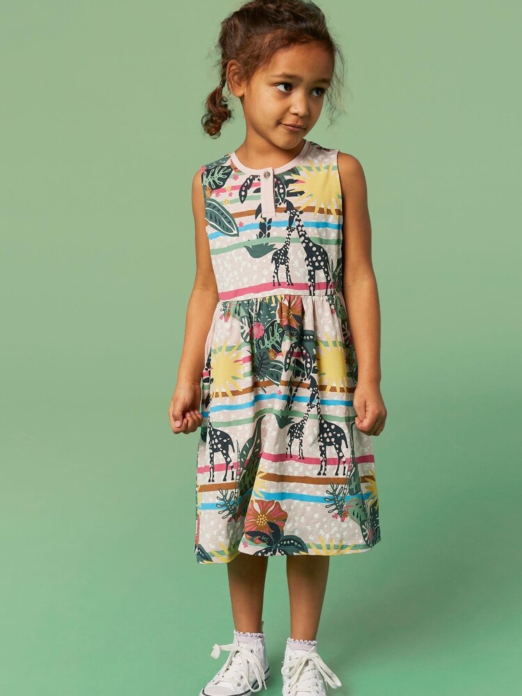 White Stuff Natural Casey Striped Sleeveless Dress - Изображение 1 из 6