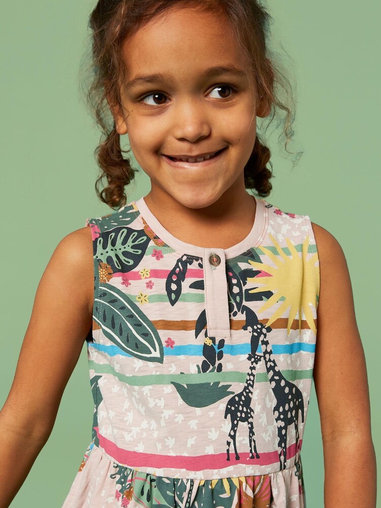 White Stuff Natural Casey Striped Sleeveless Dress - Image 4 of 6