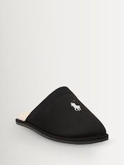 Polo Ralph Lauren Black Klarence Slippers - Image 1 of 4