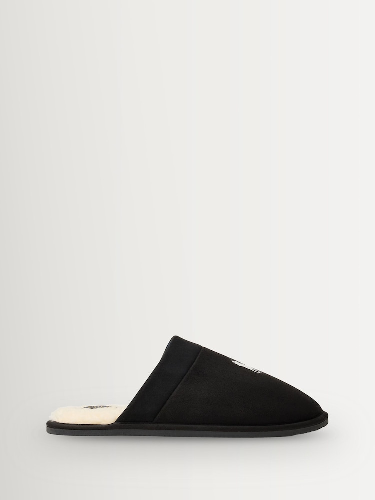 Polo Ralph Lauren Black Klarence Slippers - Image 2 of 4 Polo Ralph Lauren Black Klarence Slippers - Image 2 of 4