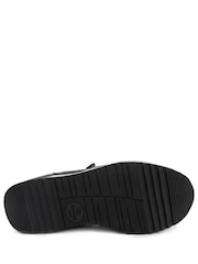 Negru - Pantofi sport Pavers Extra lat cu fermoar & șiret și talpă cu amortizare - Imaginea 6 din 6