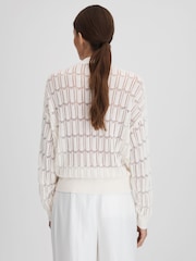 Reiss Ivory Ottie Crochet Cardigan - Image 5 of 7