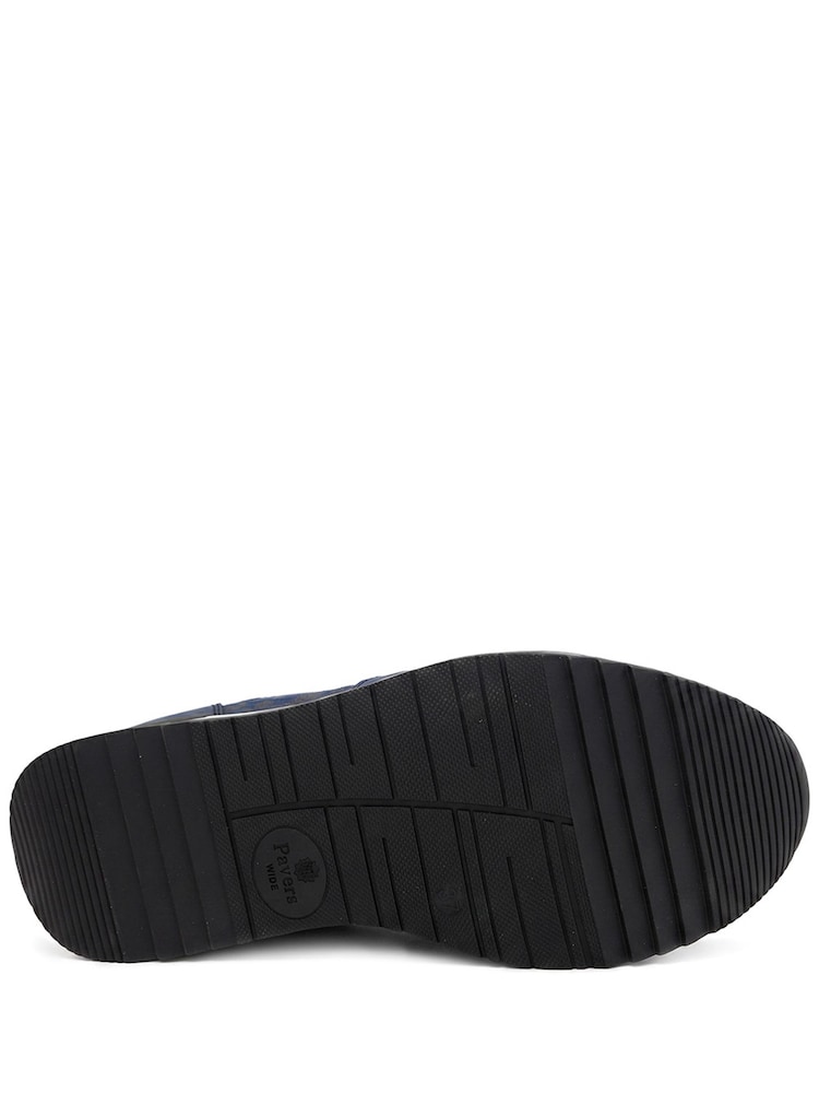 Albastru - Pantofi sport Pavers Extra lat cu fermoar & șiret și talpă cu amortizare - Imaginea 6 din 6 Albastru - Pantofi sport Pavers Extra lat cu fermoar & șiret și talpă cu amortizare - Imaginea 6 din 6