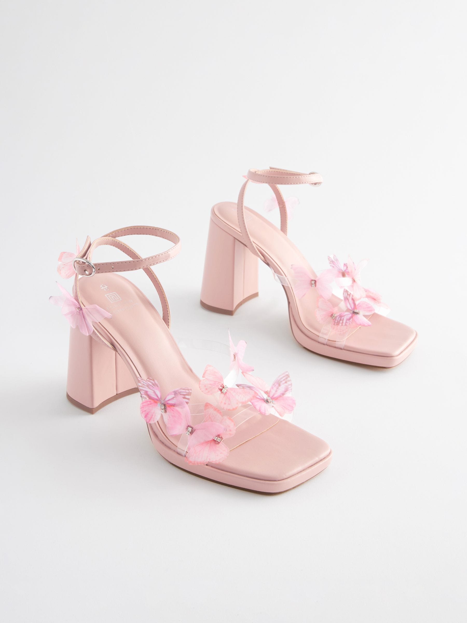 Acheter Rose Sandales a talon carre papillon Forever Comfort from Next Luxembourg