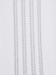 Reiss White/Sage Arlington Mercerised Cotton Embroidered Cuban Collar Shirt - Image 6 of 6