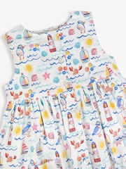 Vestido abotonado con estampado de caballitos de mar de Jojo Maman Bébé - Imagen 4 de 4