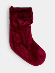 JoJo Maman Bébé Red Velvet Christmas Stockings & Sacks - Image 2 of 4