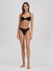 Negro - Calvin Klein Underwear Microfibre Lace Bra - Imagen 3 de 5