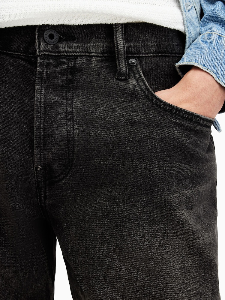AllSaints Black 100% Cotton Switch Shorts - Image 6 of 6