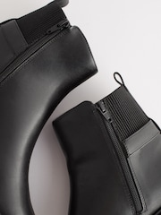 Black Extra Wide Fit Forever Comfort® Buckle Detail Ankle Boots - Image 5 of 7