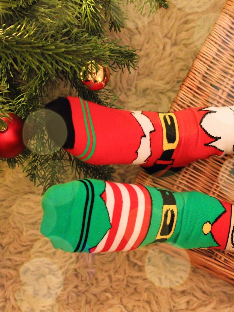 United Odd Socks Multi Santa Banta Christmas Santa Banta Socks - Image 4 of 4