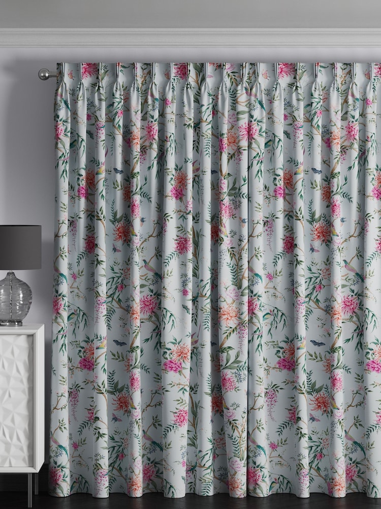 Duck Egg Blue Emporium Made to Measure 100% Cotton Curtains - Image 2 of 9