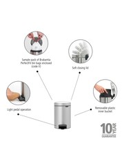 Brabantia Grey NewIcon 3L Pedal Bin - Image 6 of 6