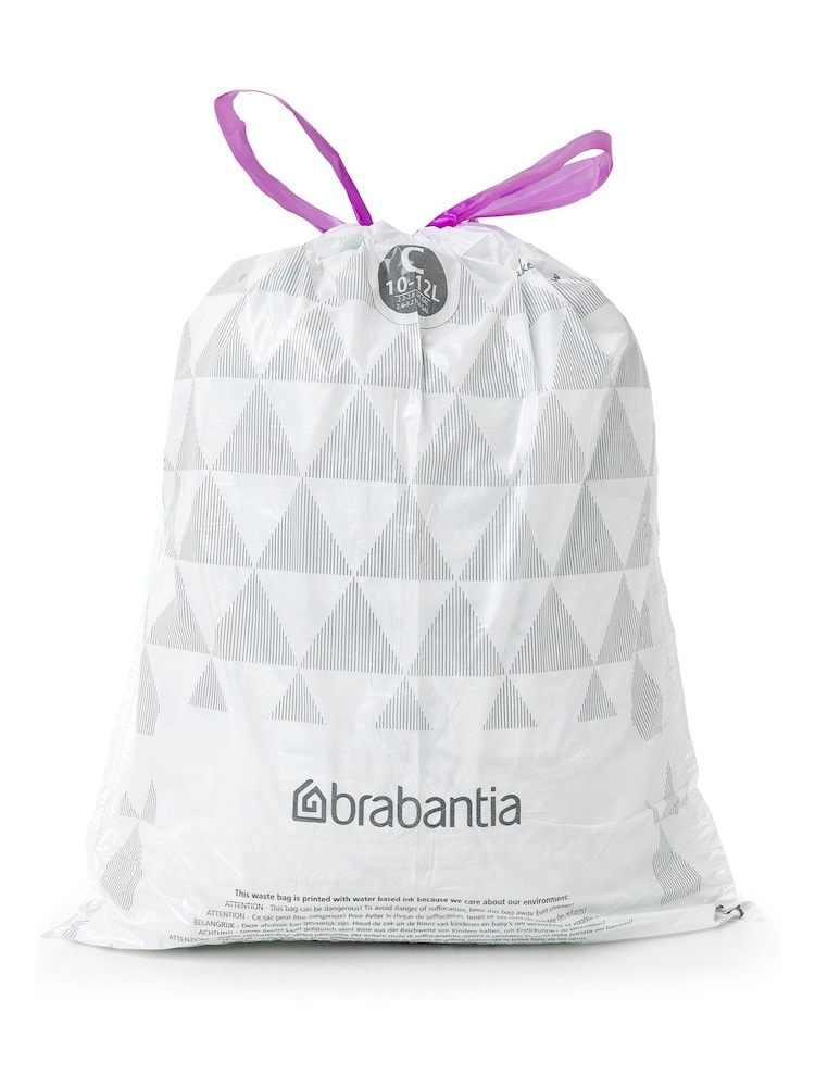 Brabantia White Perfect Fit Bags Code C 10-12L 200 Bin Bags - Image 2 of 3
