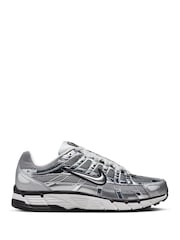 Nike Grey/Silver P-6000 Trainers - Image 1 of 7